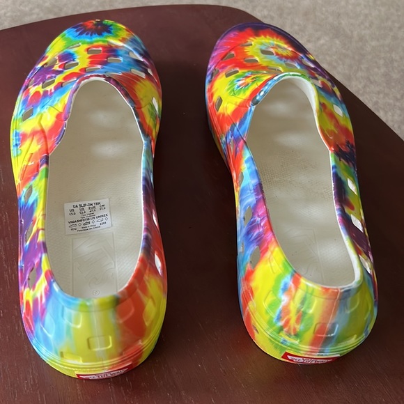 NEW Vans UA Slip On TRK Tie Dyed Rubber Comfort Sneaker NWT - Picture 6 of 7